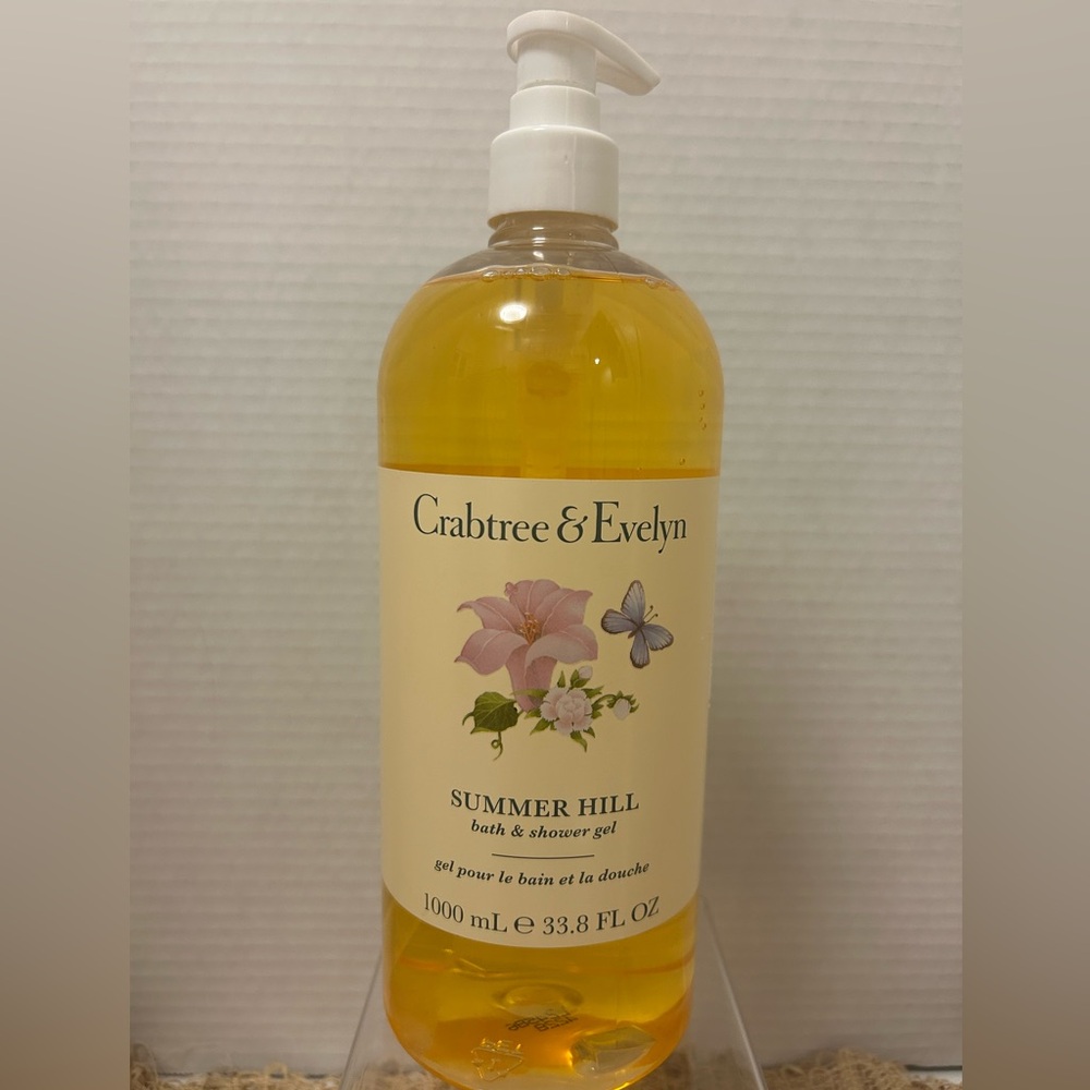 Crabtree & Evelyn Summer Hill Bath & Shower Gel With Pump 33.8 FL OZ  NEW